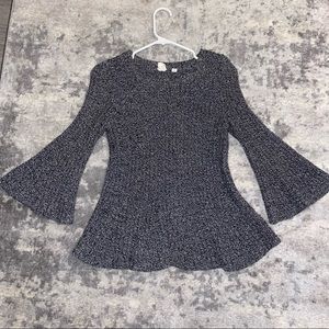 GAP Marled Mixed Pattern Sweater XSmall